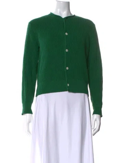 Pre-owned Alex Mill Open Front Sweater In Green