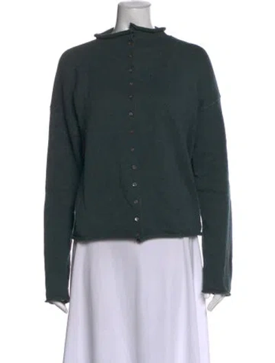 Pre-owned Alex Mill Open Front Sweater In Green