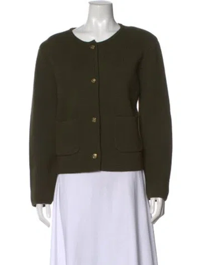 Pre-owned Alex Mill Open Front Sweater In Green