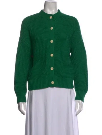 Pre-owned Alex Mill Open Front Sweater In Green