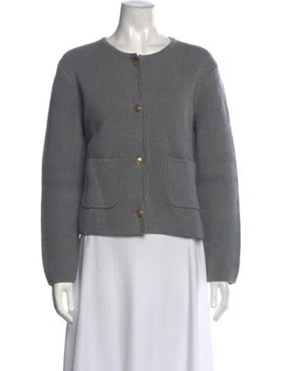 Pre-owned Alex Mill Open Front Sweater In Grey