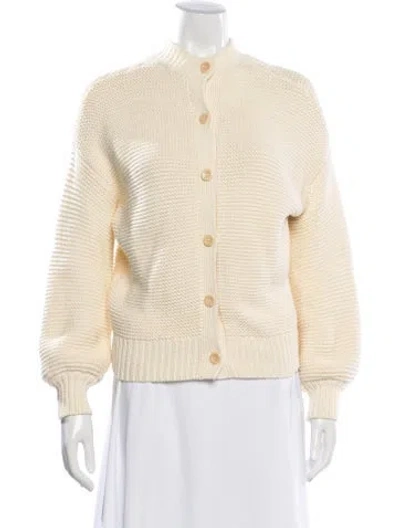 Pre-owned Alex Mill Open Front Sweater In Neutrals/yellow