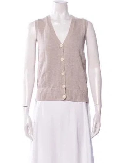 Pre-owned Alex Mill Open Front Sweater In White