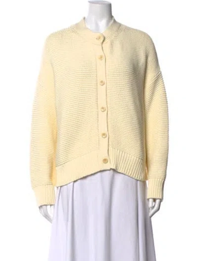 Pre-owned Alex Mill Open Front Sweater In White