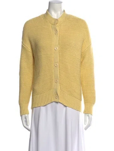 Pre-owned Alex Mill Open Front Sweater In White