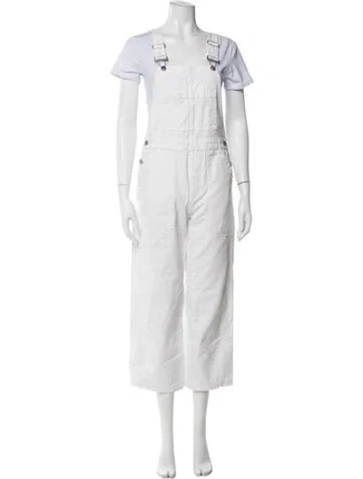 Pre-owned Alex Mill Overalls In White