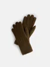 Alex Mill Handsewn Shearling Glove In Chocolate