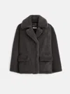 Alex Mill Owen Barry Shearling Tansy Jacket In Grey