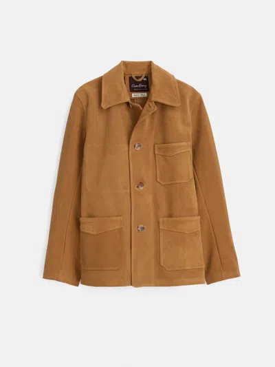 Alex Mill Owen Barry X  Work Jacket In Suede In Tan