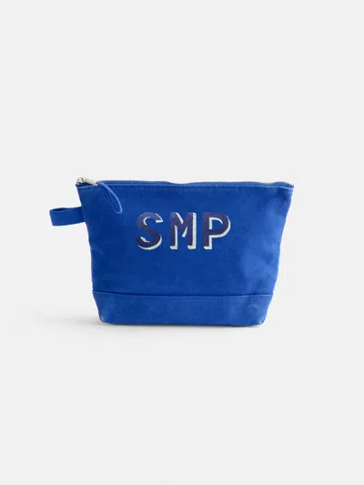 Alex Mill Painted Perfect Canvas Pouch In Blue