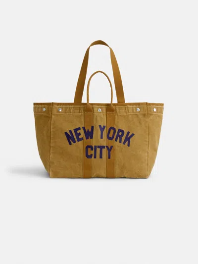 Alex Mill Painted Perfect Nyc Weekend Tote In Brown