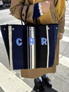Alex Mill Painted Perfect Weekday Tote In Navy Cabana Stripe