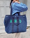Alex Mill Painted Perfect Weekday Tote In Navy