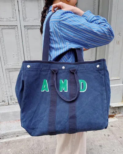 Alex Mill Painted Perfect Weekday Tote In Navy