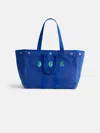 Alex Mill Painted Perfect Weekend Tote In Blue