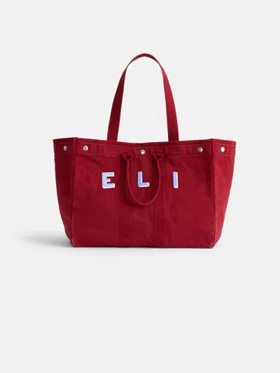 Alex Mill Painted Perfect Weekend Tote In Red