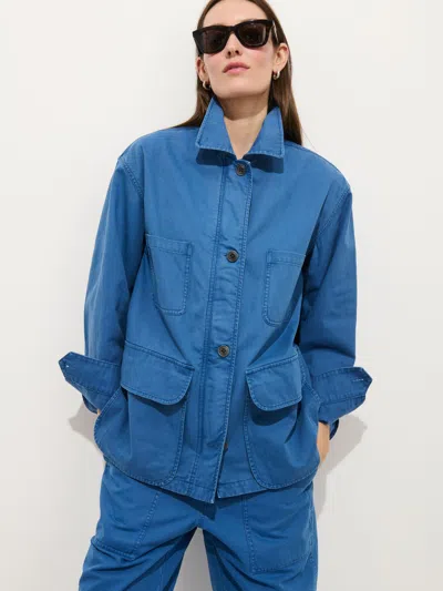 Alex Mill Painter Jacket In Herringbone In Blue