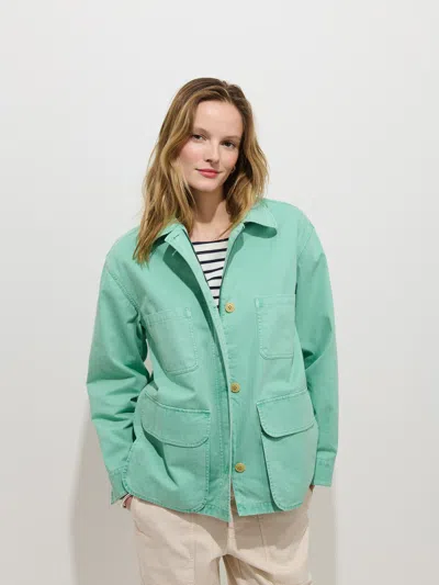 Alex Mill Painter Jacket In Herringbone In Green