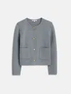 Alex Mill Paris Sweater Jacket In Grey Shadow