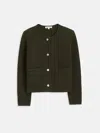 Alex Mill Paris Sweater Jacket In Olive