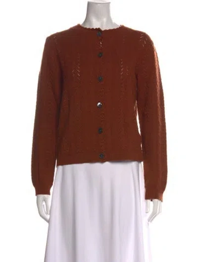 Pre-owned Alex Mill Patterned Crew Neck Sweater In Brown