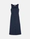 Alex Mill Piper Twill A-line Dress In Blue