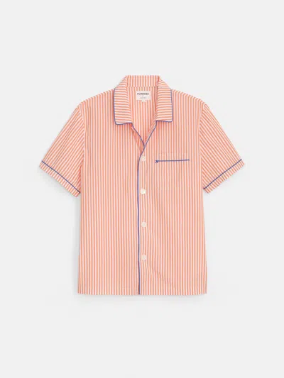 Alex Mill P'jimmies Short Sleeve Sleep Shirt In Stripe