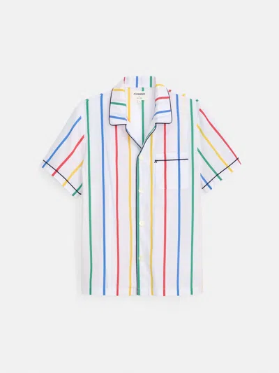 Alex Mill P'jimmies Short Sleeve Sleep Shirt In Stripe