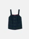 Alex Mill P'jimmies Sleep Cami In Flannel In Blackwatch Plaid