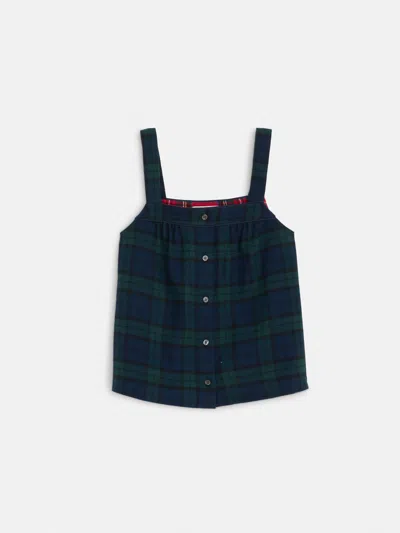 Alex Mill P'jimmies Sleep Cami In Flannel In Blackwatch Plaid