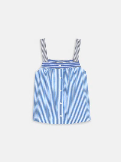 Alex Mill P'jimmies Sleep Cami In Stripe In Classic Blue Stripe