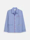 Alex Mill P'jimmies Sleep Shirt In Solid In Blue