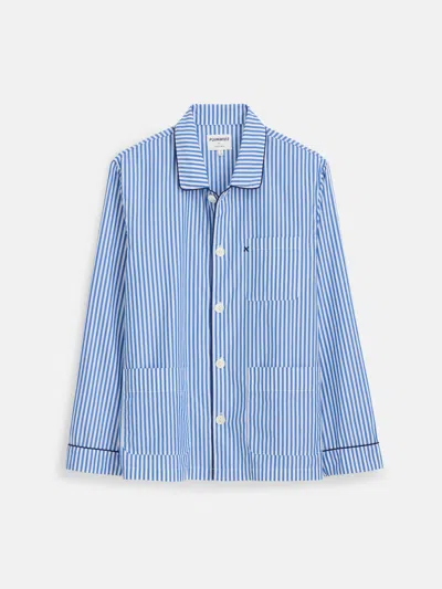 Alex Mill P'jimmies Sleep Shirt In Stripe In Blue Stripe
