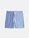 Alex Mill P'jimmies Sleep Short In Stripe In Classic Blue Mixed Stripe