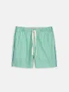 Alex Mill P'jimmies Sleep Short In Stripe In Green Stripe