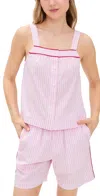 Alex Mill P'jimmies Tank Top Pink Stripe In Pink Stripe