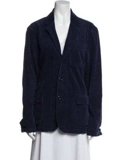 Pre-owned Alex Mill Plaid Print Denim Jacket In Blue