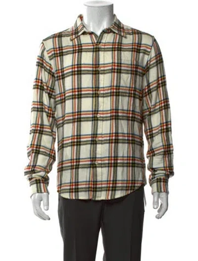 Pre-owned Alex Mill Plaid Print Long Sleeve Shirt In Multicolor
