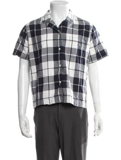 Pre-owned Alex Mill Plaid Print Short Sleeve Shirt In Multicolor