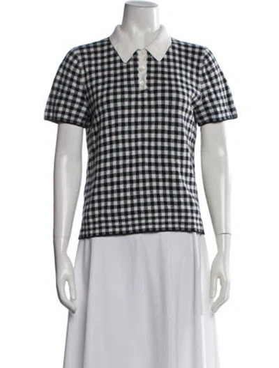 Pre-owned Alex Mill Plaid Print Sweater In Black