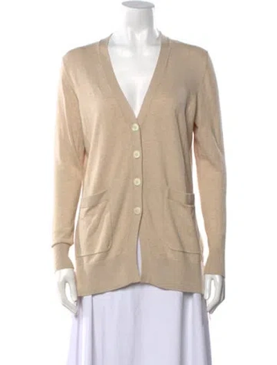 Pre-owned Alex Mill Plunge Neckline Sweater In Neutral