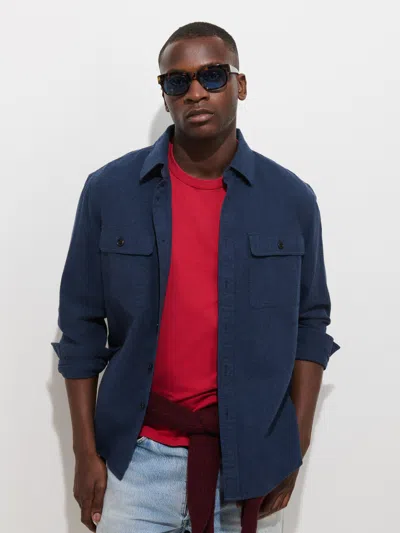 Alex Mill Potter Shirt In Chamois In Multi