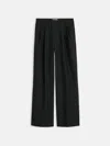 Alex Mill Primrose Pleated Trouser In Wool In Black