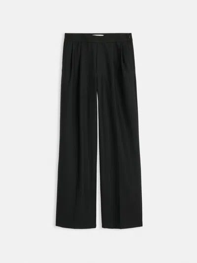 Alex Mill Primrose Pleated Trouser In Wool In Black