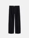 Alex Mill Primrose Pleated Trouser In Wool In Black