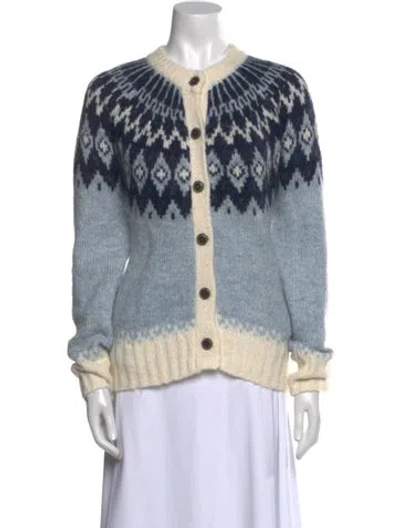 Pre-owned Alex Mill Printed Crew Neck Sweater In Multi