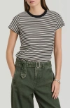Alex Mill Prospect Tee In Stripe In White/black
