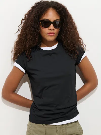Alex Mill Prospect Tee In Cotton Jersey In Black