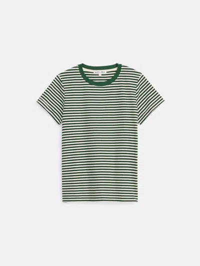 Alex Mill Prospect Tee In Stripe In Green/white