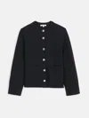 Alex Mill Provence Sweater Jacket In Cotton Cashmere In Black